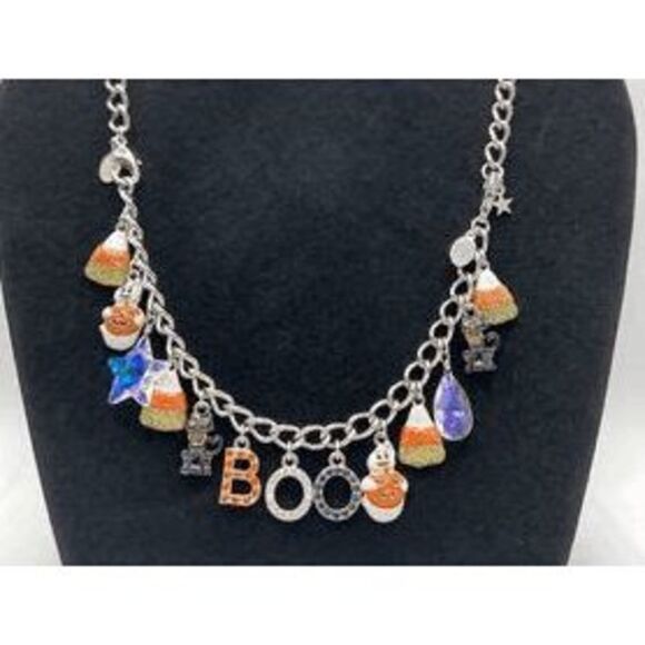 Kirks Folly Boo Charm 7'' Bracelet with 18'' Necklace Converter - Picture 1 of 3